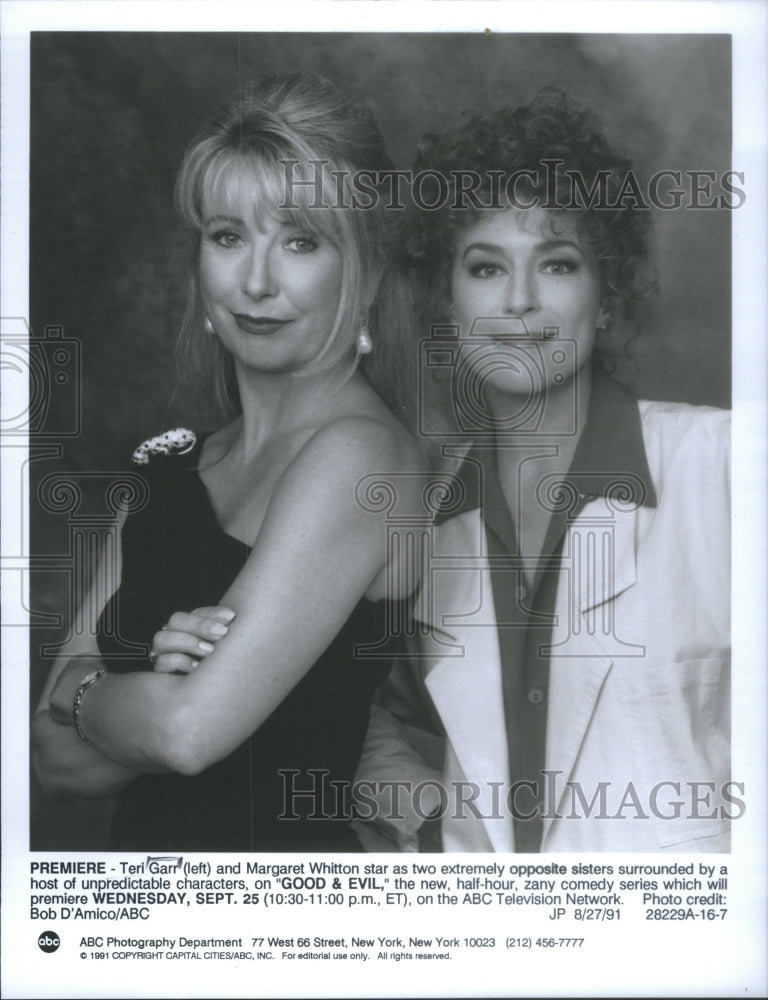 Press Photo Teri Garr Margaret Whitton star comedy series Good Evil ABC TV show- Historic Images