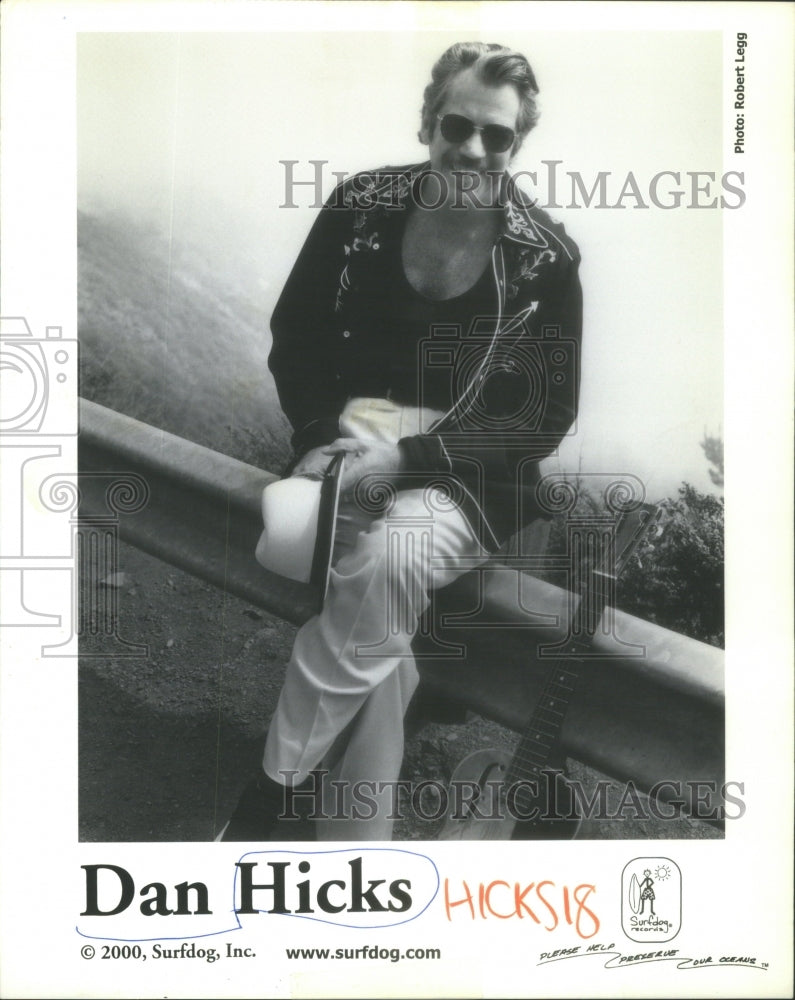 2000 Press Photo Dan Hicks American Singer Songwriter -Jazz Bluegrass Pop Gypsy- Historic Images