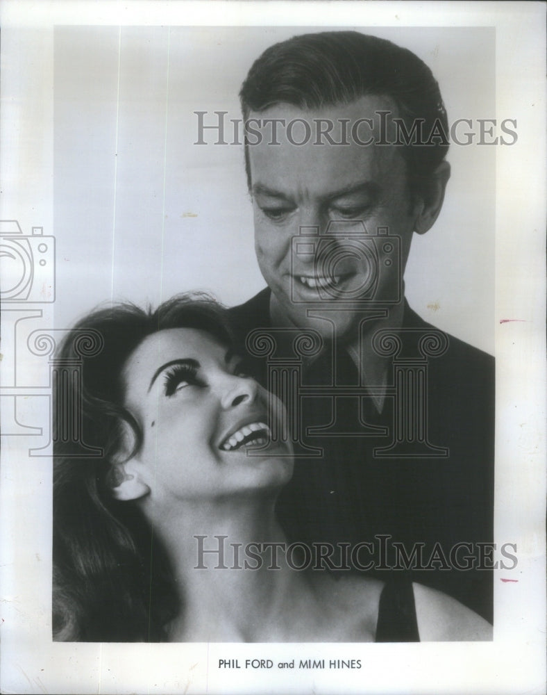 1972 Press Photo Phil Ford and Mimi Hines entertainer.- RSA74871- Historic Images