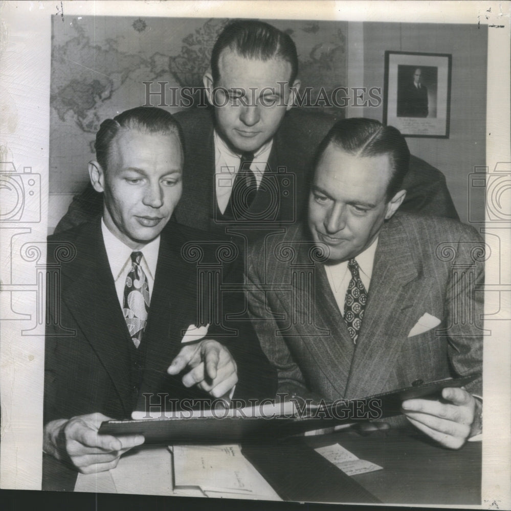 1947 Press Photo Bleriot Lamarre President Aviation Electric Company Dayton- Historic Images