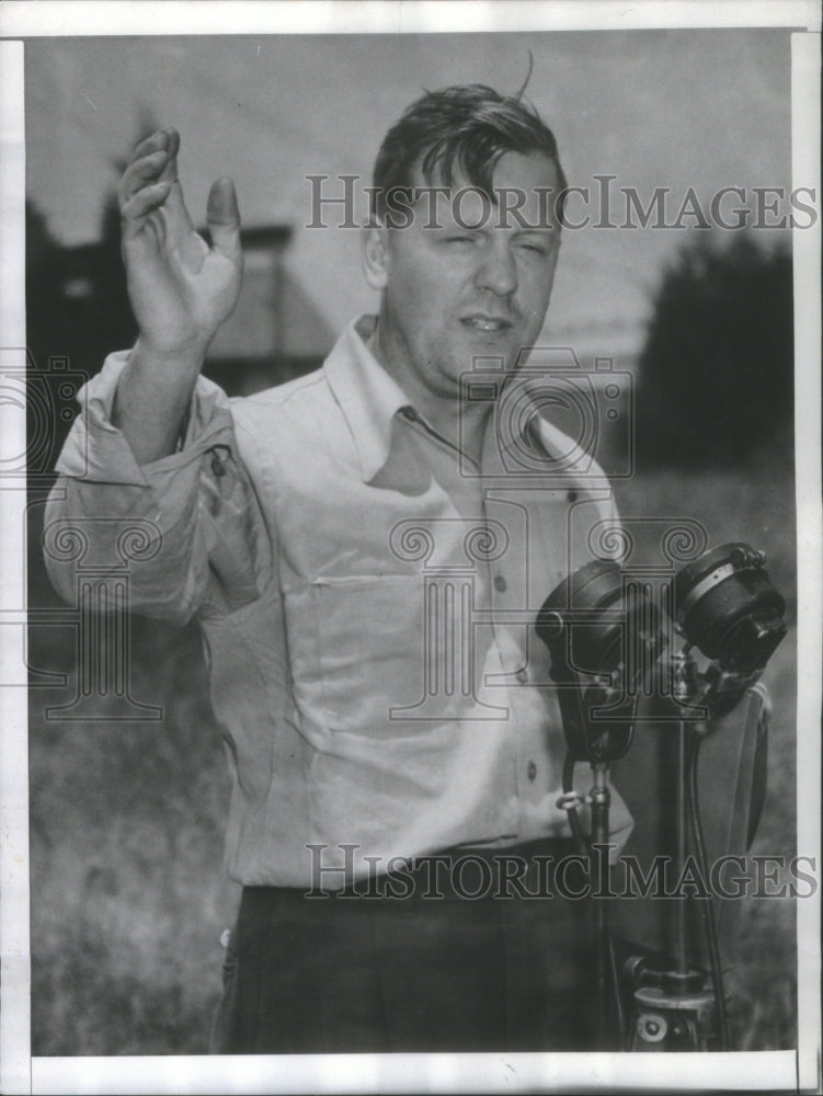 1941 Press Photo President Elmer Freitag United Auto Workers Union- Historic Images