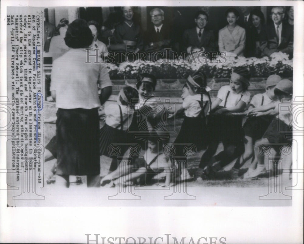 1964 Press Photo Prince Hiro, Japanese Prince Akihito, And Princess Michiko- Historic Images