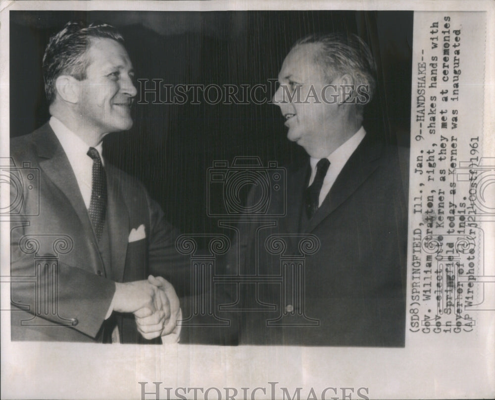 1961 Press Photo Illinois Governor Otto Kerner- RSA77589- Historic Images