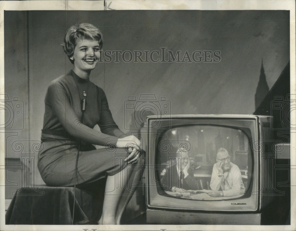 1960 Press Photo Florence Henderson Jack Lescoulie Dave Carroway Today NBC- Historic Images