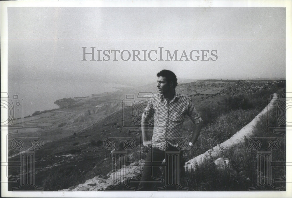 1981 Press Photo Yossi Haklai fought in a tank in Syria- Historic Images