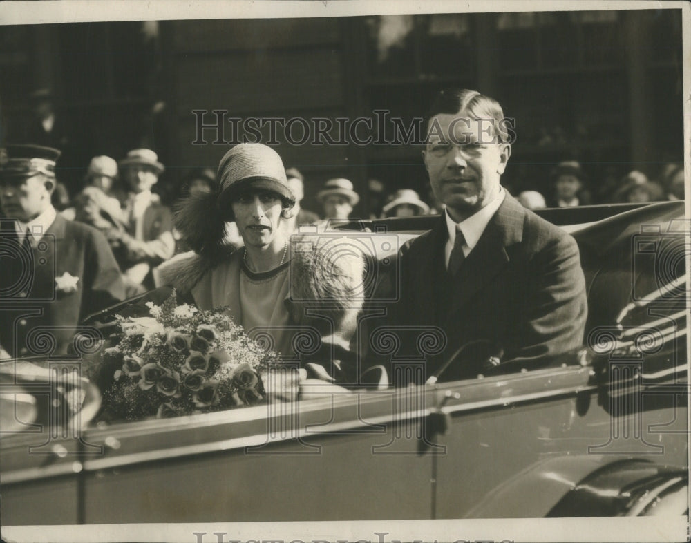 Press Photo Swedish Prince Princess Gustavus Visit Chicago Rock Island- Historic Images