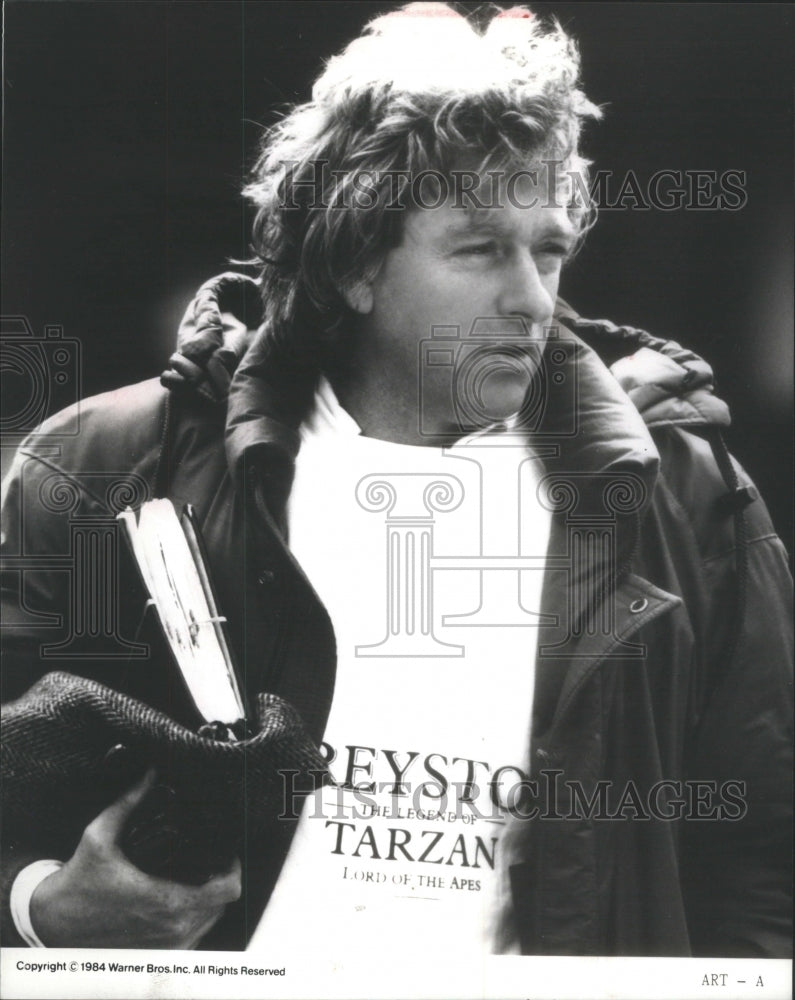 1984 Press Photo Director Hugh Hudson Want Unknown Actor Play Tarzan New York- Historic Images