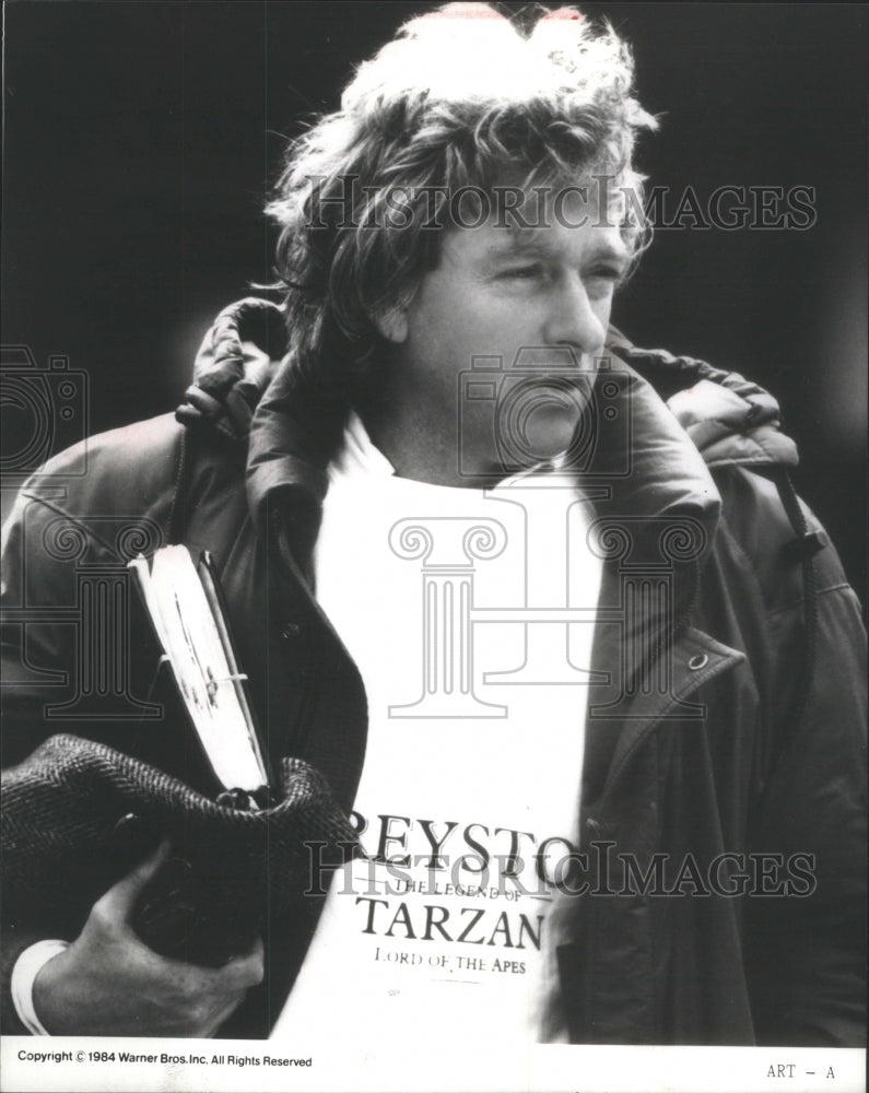 1984 Press Photo Director Hugh Hudson Want Unknown Actor Play Tarzan New York- Historic Images