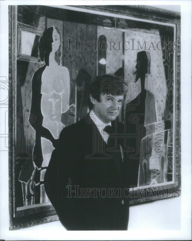 1981 Press Photo Robert Hughes writer presenter public television modern art- Historic Images