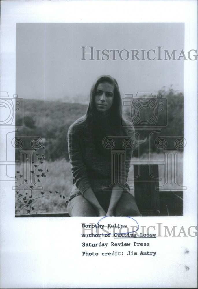 1973 Press Photo Dorothy Kalins author Cutting Loose courtesy Jim Autry- Historic Images