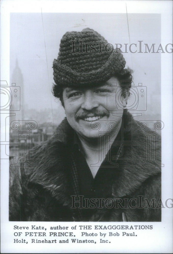 1968 Press Photo Steve Katz author PETER PRINce American avant garde writer - Historic Images