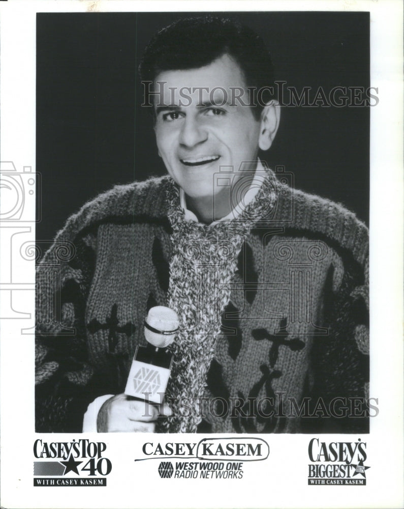 1992 Press Photo Kemal Amin Casey Kasem American Radio Personality Voice Actor- Historic Images