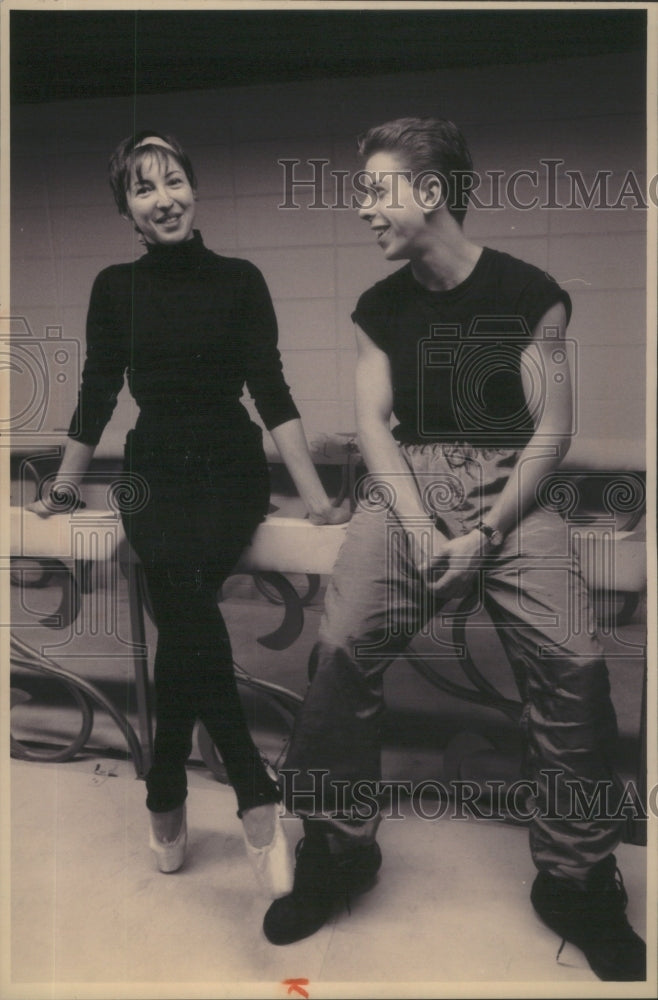 1993 Press Photo Jeff Herbig Donna Faye Dunmire Loosen Up Rehearsal Nutcracker- Historic Images
