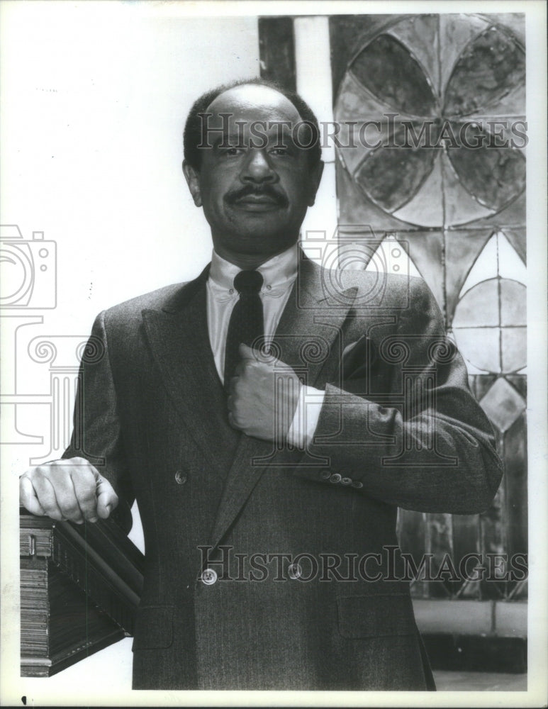 1986 Press Photo Ernest Eyre Sherman Hemsley George Jefferson- RSA82289- Historic Images