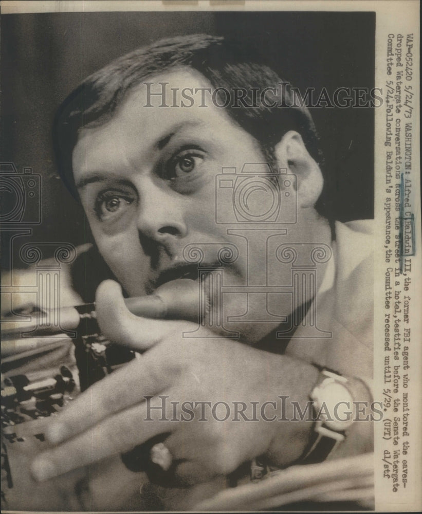1973 Press Photo FBI Agent Alfred Baldwin III- Historic Images