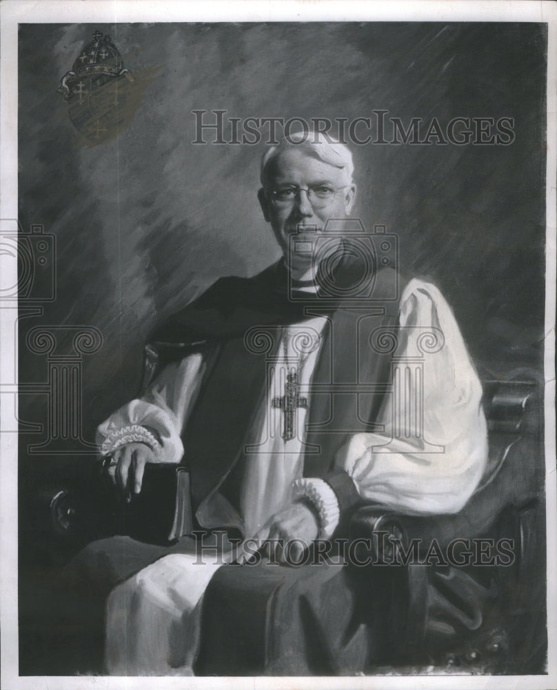 1952 Press Photo Bishop Wallace E. Conkling Episcopal Diocese Chicago- Historic Images