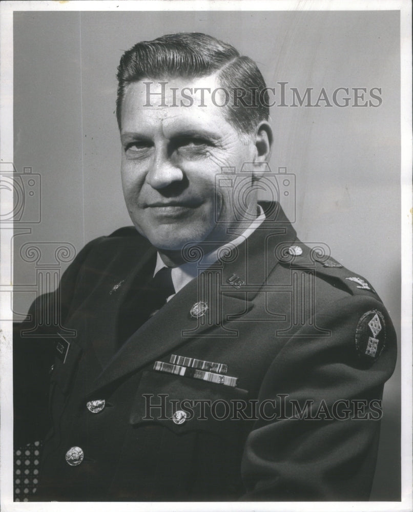 1966 Press Photo W.R. Allen Promoted To Brigadier Gen In The US Army Reserve- Historic Images