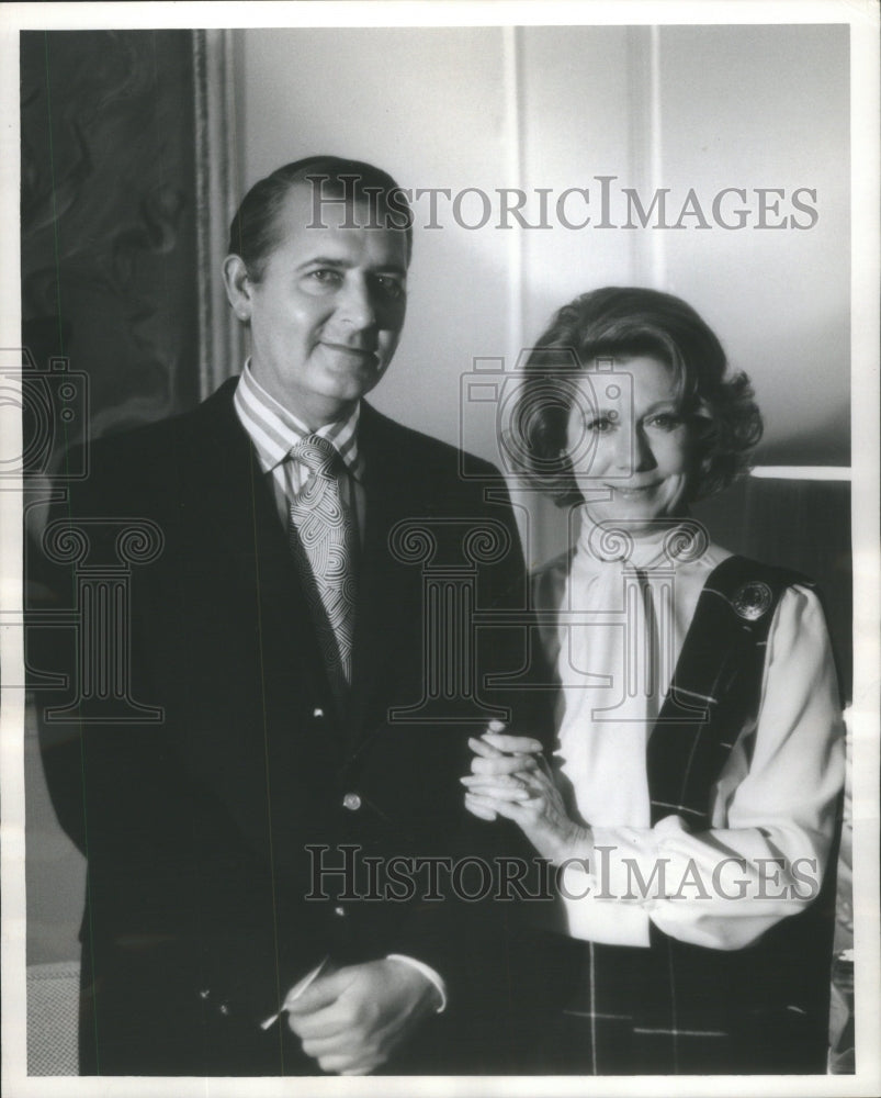 Press Photo Dorsey Connors Chicago school television Jack Mabley John Forbes- Historic Images