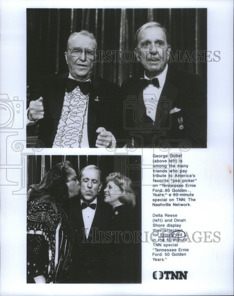 Press Photo George Gobel Tennessee Ernie Ford America favorite Della Reese- Historic Images