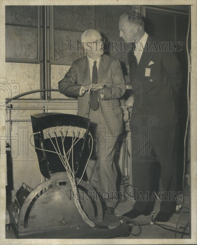 1957 Press Photo Neutron Chopper Neutron Velocity Selector Design Enrice Firmi- Historic Images