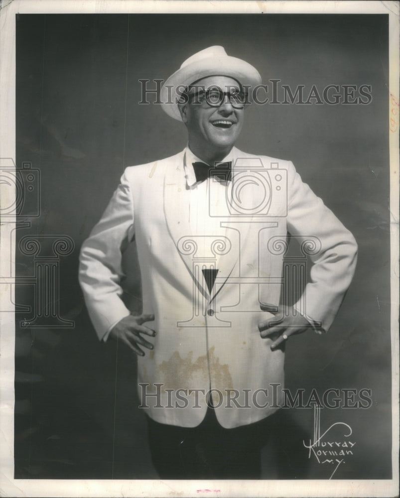 1957 Press Photo Jack Leonard American comedian Black Orchid Pat Morrissey- Historic Images