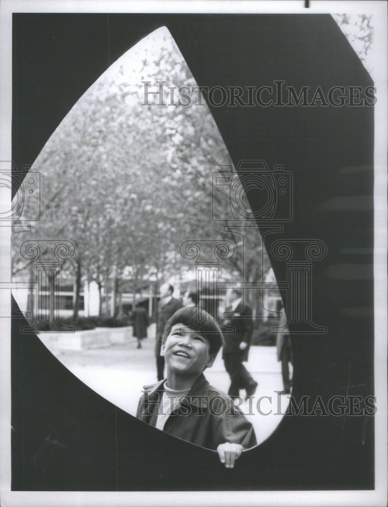 1969 Press Photo Donald Huffman &quot;Christopher Discovers America&quot;- RSA89247- Historic Images