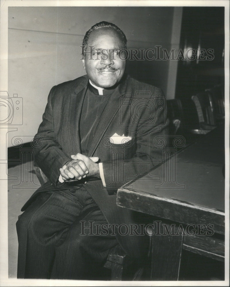 1963 Press Photo Criminal Courts Building Marrying Bishop Luther B. Hylton- Historic Images