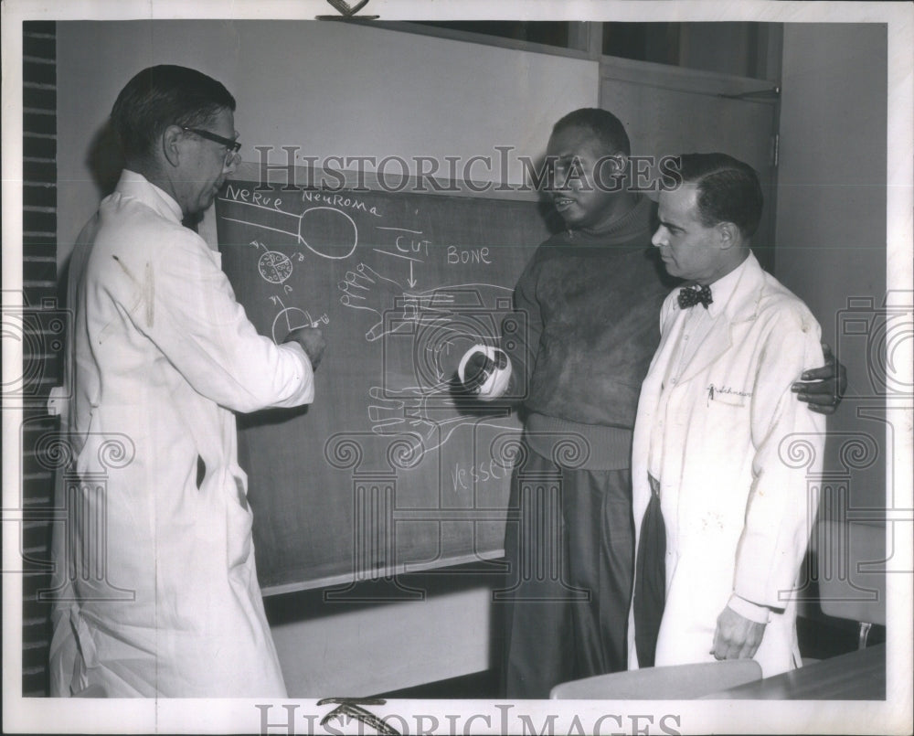 1962 Press Photo Dr. William Shorey, Arthur Homes, Dr. John Schneewind - Historic Images