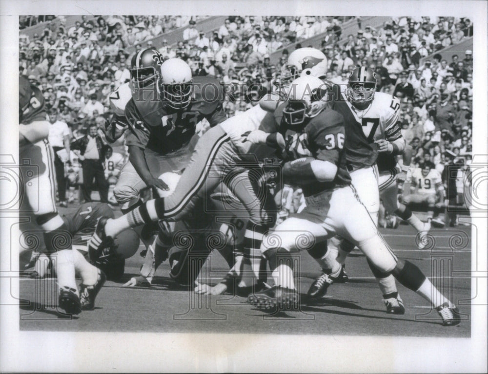 1970 Press Photo MacArthur Lane St. Louis Cardinals Running Back NFL - Historic Images