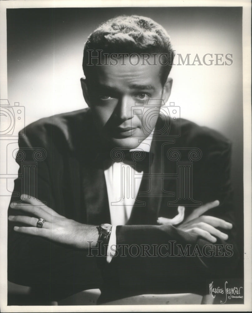 1956 Press Photo Dick Lynn Richard comedian opens Chez Paree club- Historic Images