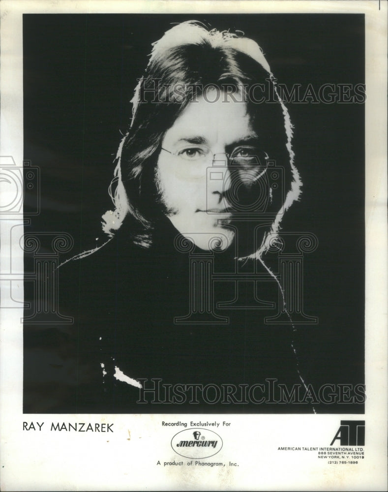 1974 Press Photo Raymond Daniel Manzarek American Musician Producer- Historic Images