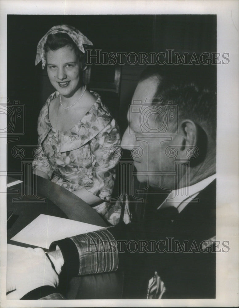 1958 Press Photo Denmark Princess Margerethe Frederick Danish- Historic Images