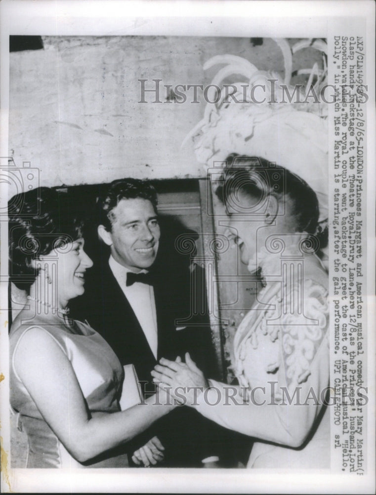 1965 Press Photo Mary Martin Margaret America Musical comedy Theater Drury Lane - Historic Images