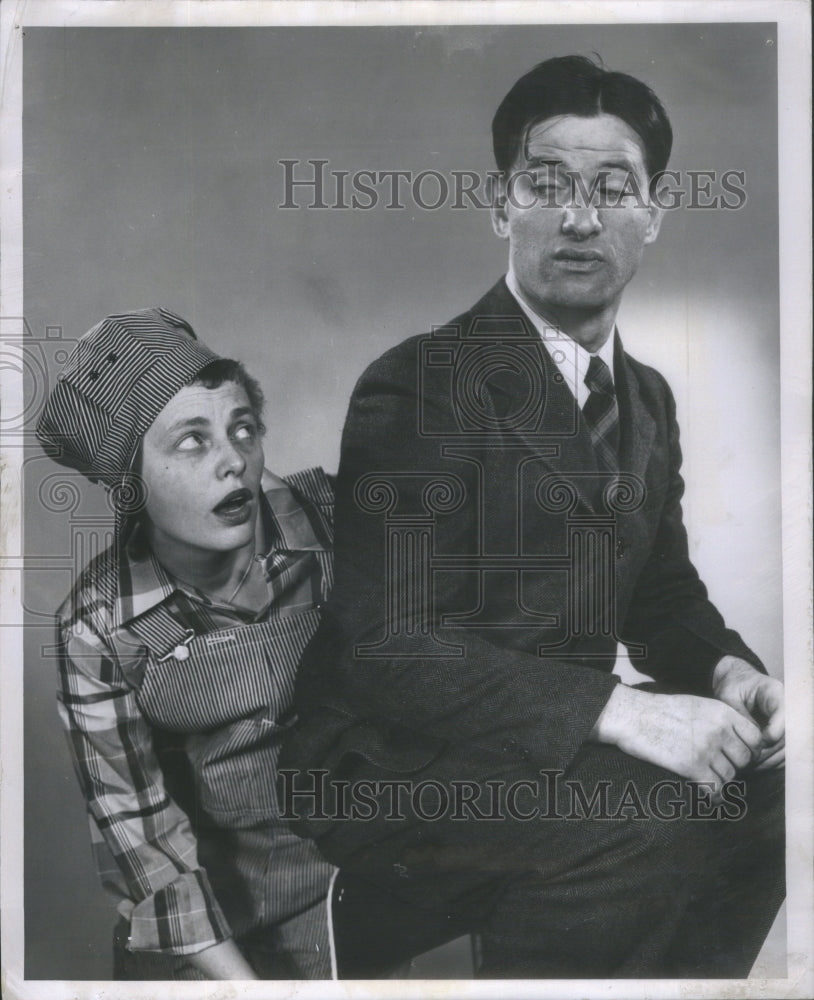 1952 Press Photo Pat Carroll/Actress/Emmy Award/David LeGrant/Broadway- Historic Images