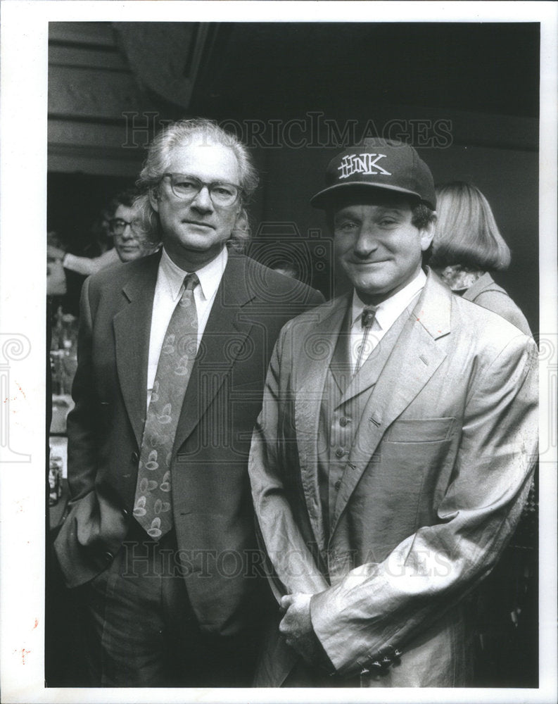 1992 Press Photo Toy Director Barry Levinson Join Robin Williams Tuesday Chicago