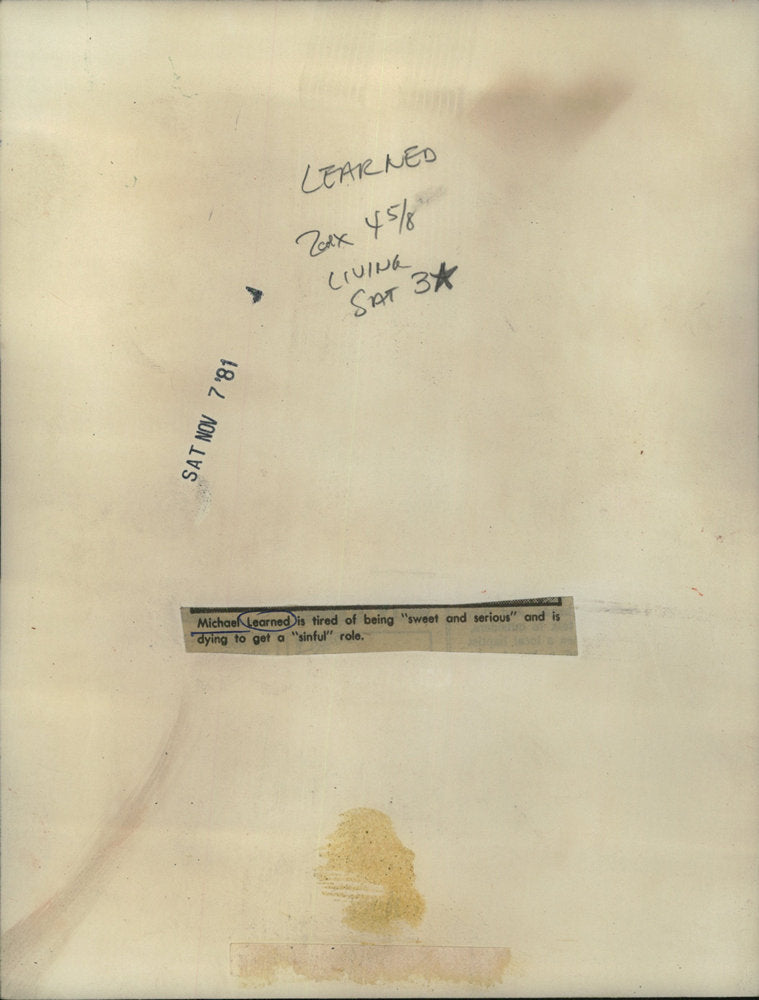 1981 Press Photo Michael Leorned Sinful Sweet Serious Role - RSC05679