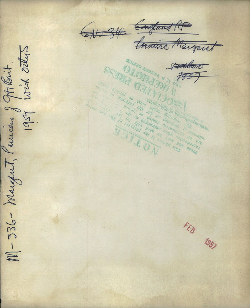 1957 Press Photo Princess Margaret Burton London Monday Sandringham - RSC06233