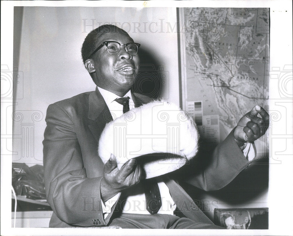 1962 Press Photo Clement Karani Lubembe Deputy General Kenya Federation labor- Historic Images