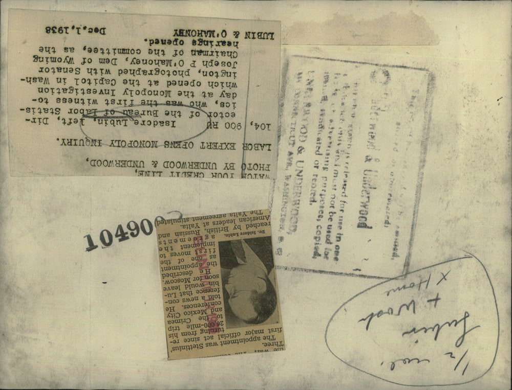 1938 Press Photo Crimea Mexico City Conference Major Officials Dem Wyoming