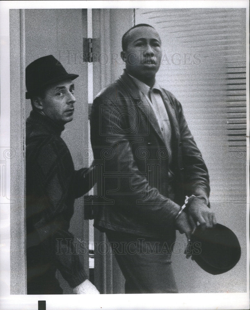 1968 Press Photo Murder Suspect Marion Lockett Jail Guard Shooting Larry Bell