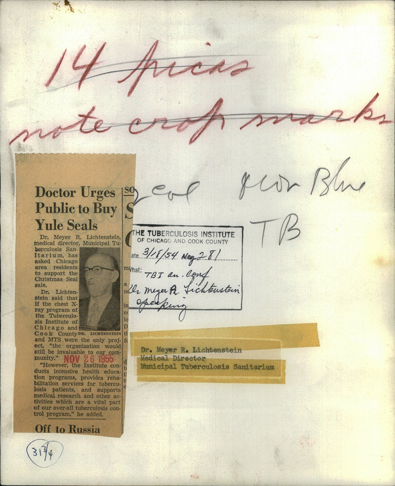 1955 Press Photo Dr Meyer R Lichtenstein Medical Director - RSC25283