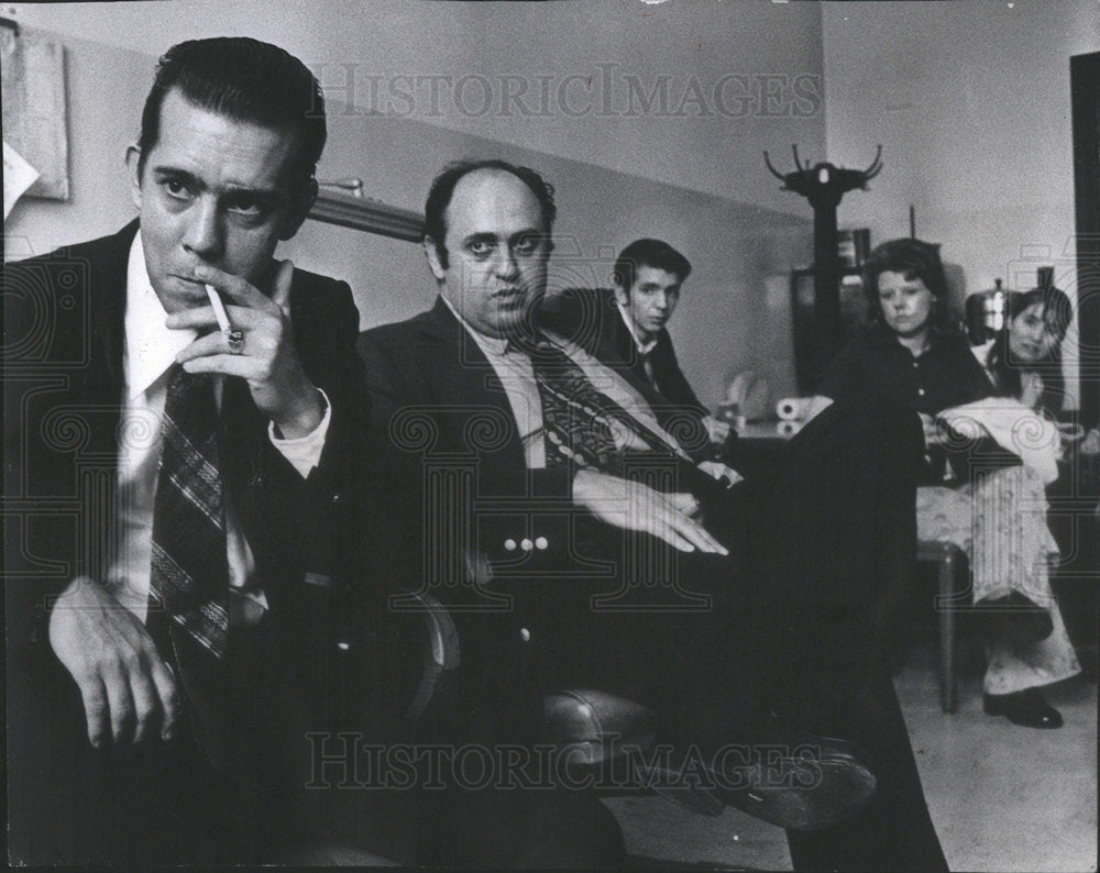 1973 Press Photo WILBUR MCDONALD ATTORNEY FREDERICK COHN CRIMINAL COURT WESLEY