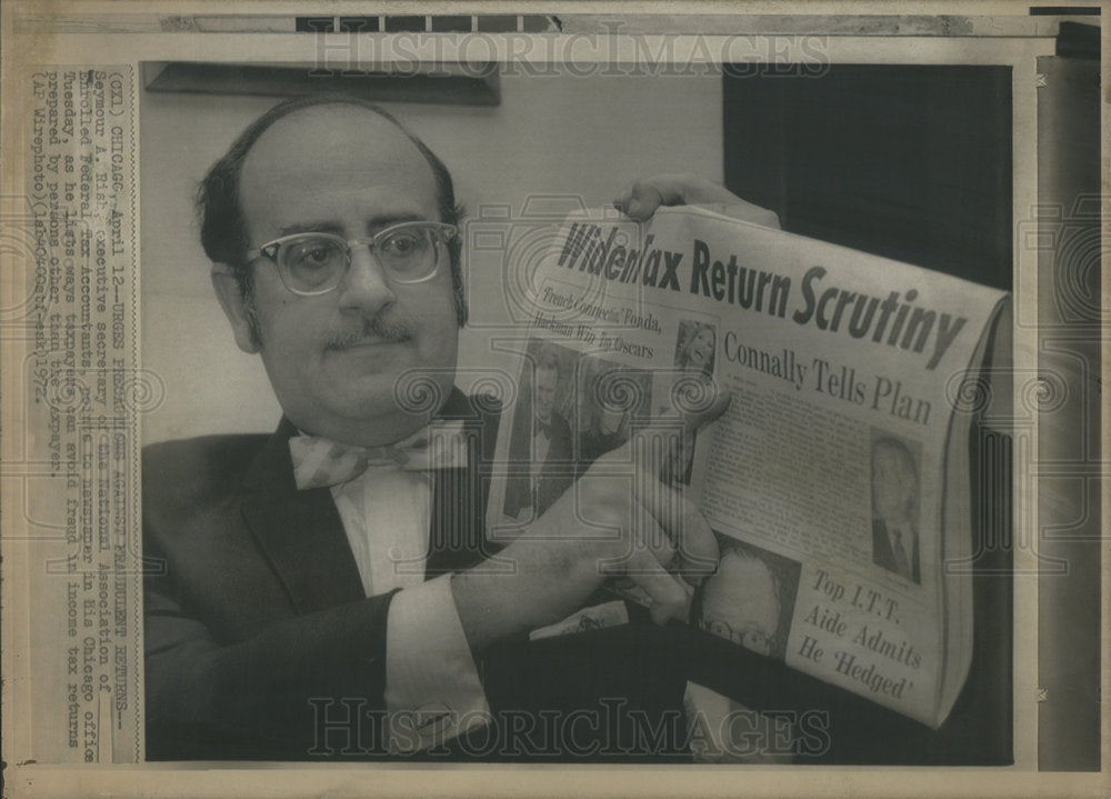 1972 Press Photo Seymour A. Rish Executive secretary of the National Association