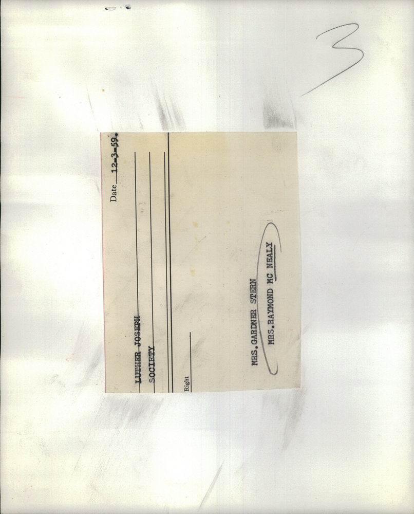 1959 Press Photo Mrs Gardner Stern Mrs Raymond McNealy Luther Joseph Society