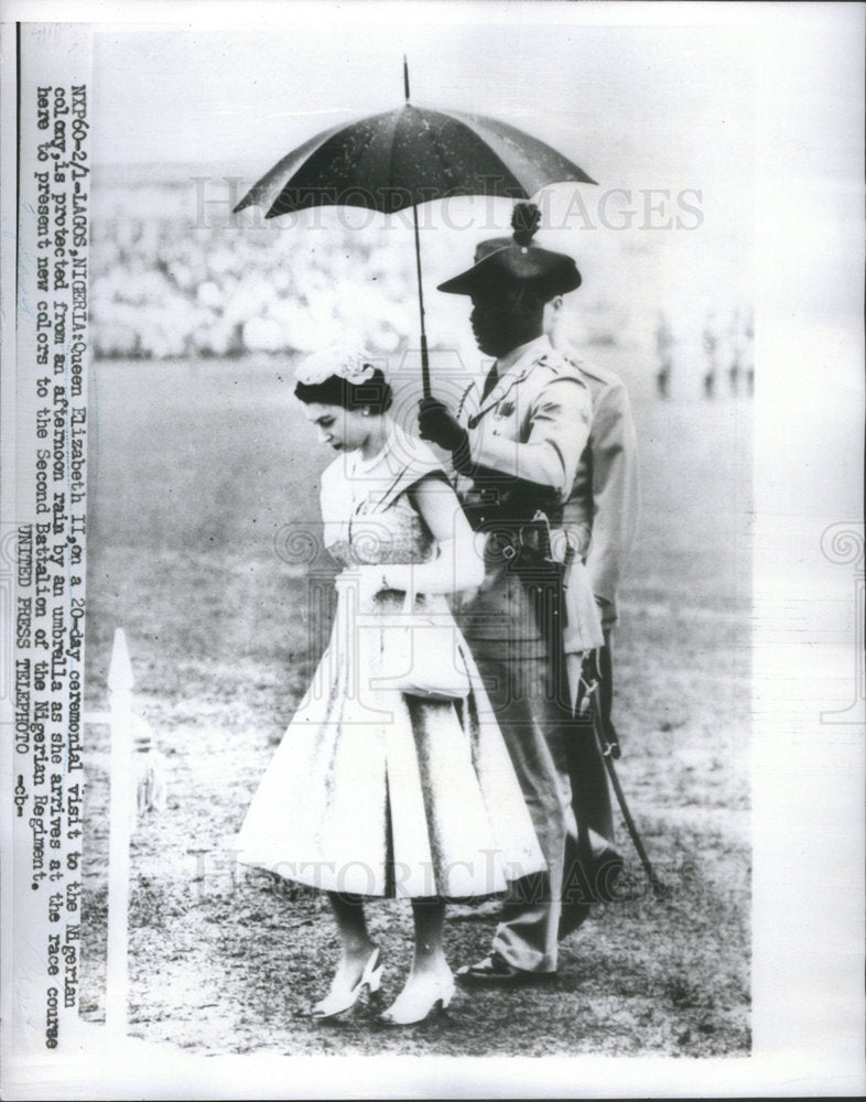 1960 Press Photo Queen Elizabeth II Nigeria- Historic Images