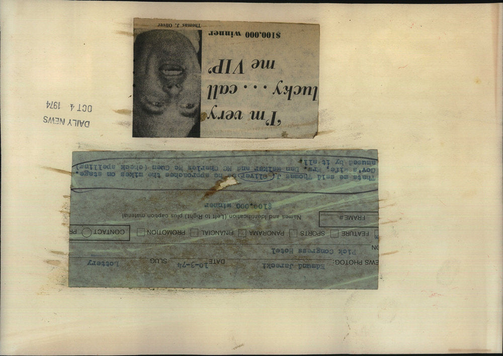 1974 Press Photo Thomas J. Oliver - RSC76393