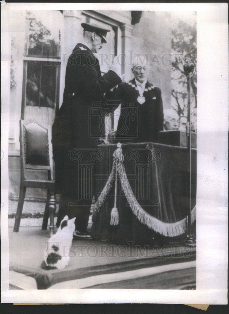 1944 Press Photo Republican primary King Haaken VII Mr.John Lindsay- Historic Images