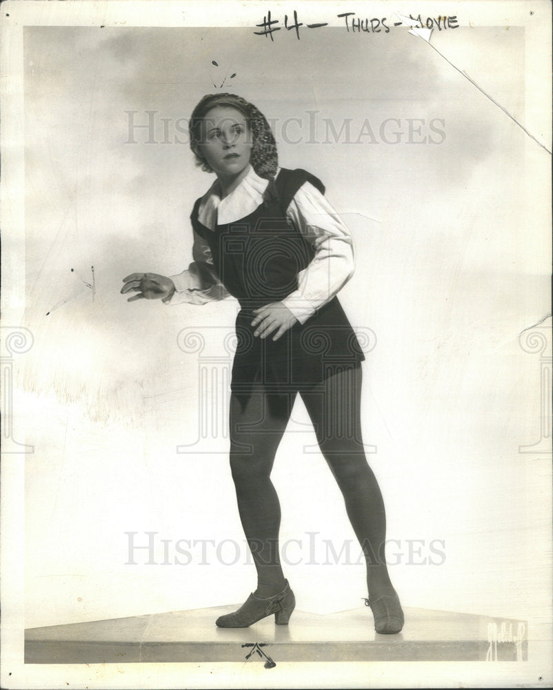 1936 Press Photo Martia Matyas Most Famous "Boy" in Opera Bean Stalk - RSC78699- Historic Images