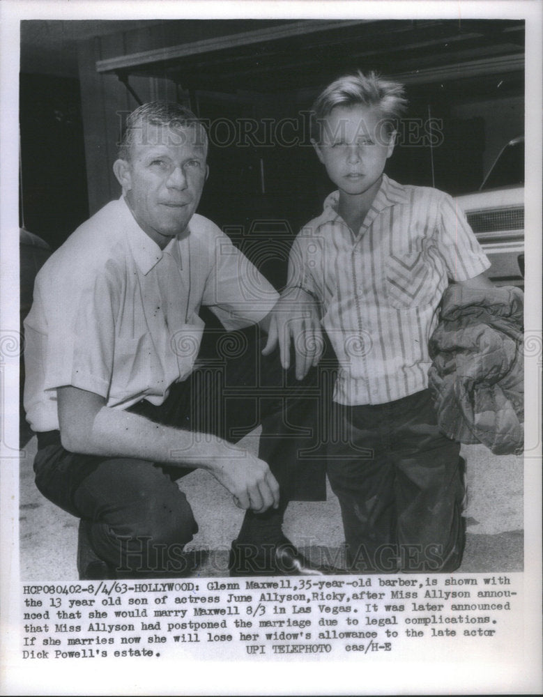 1963 Press Photo Actor Glenn Marwe- Historic Images