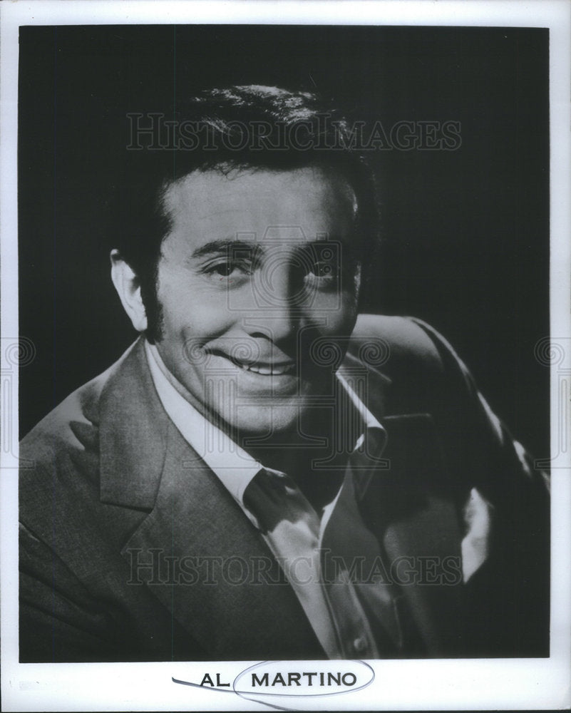 1975 Press Photo Al Martino Singer- Historic Images